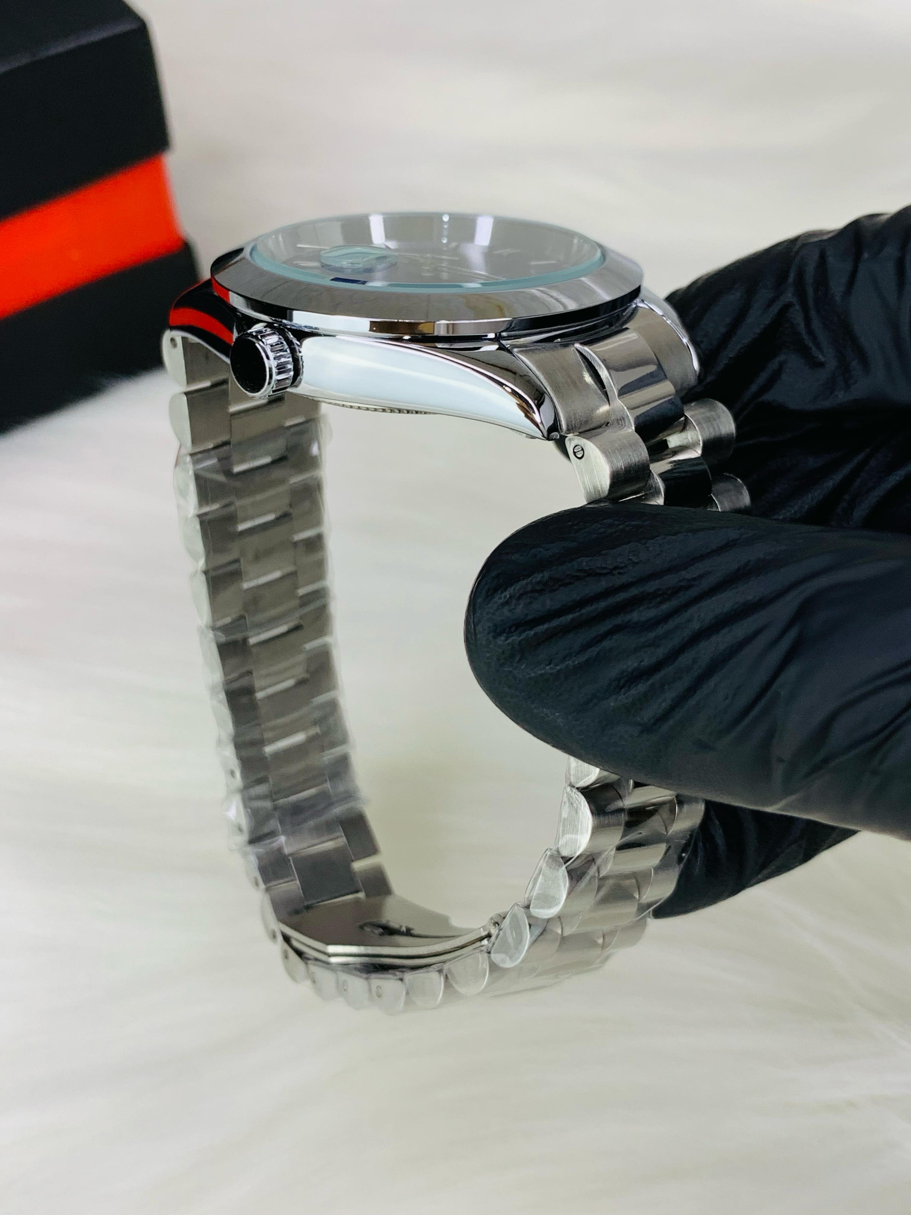 Date Working Index Model Blue Dial