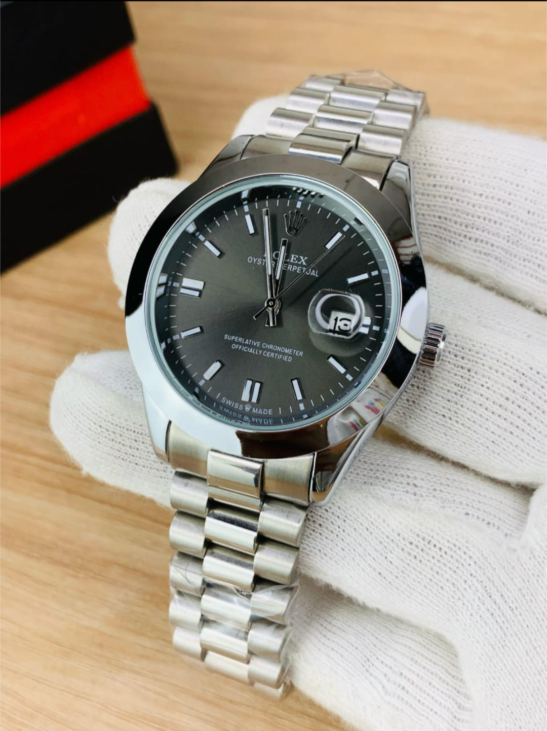 Silver Black Oyster