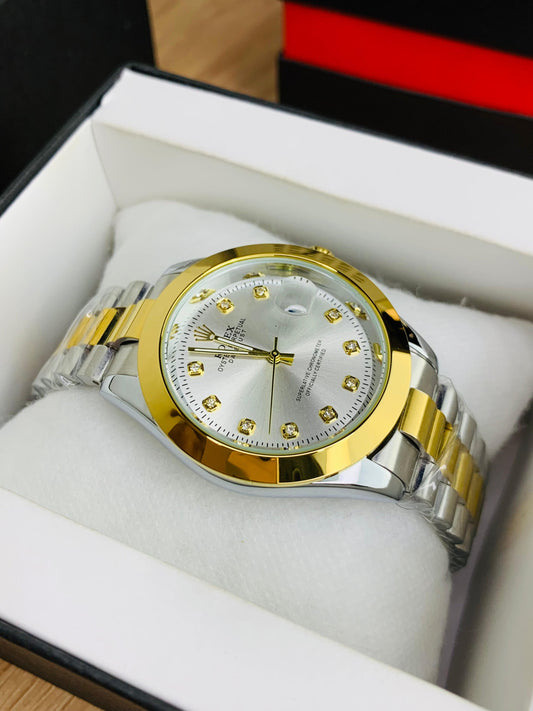 Date Just Stainless Steel Chain Watch
