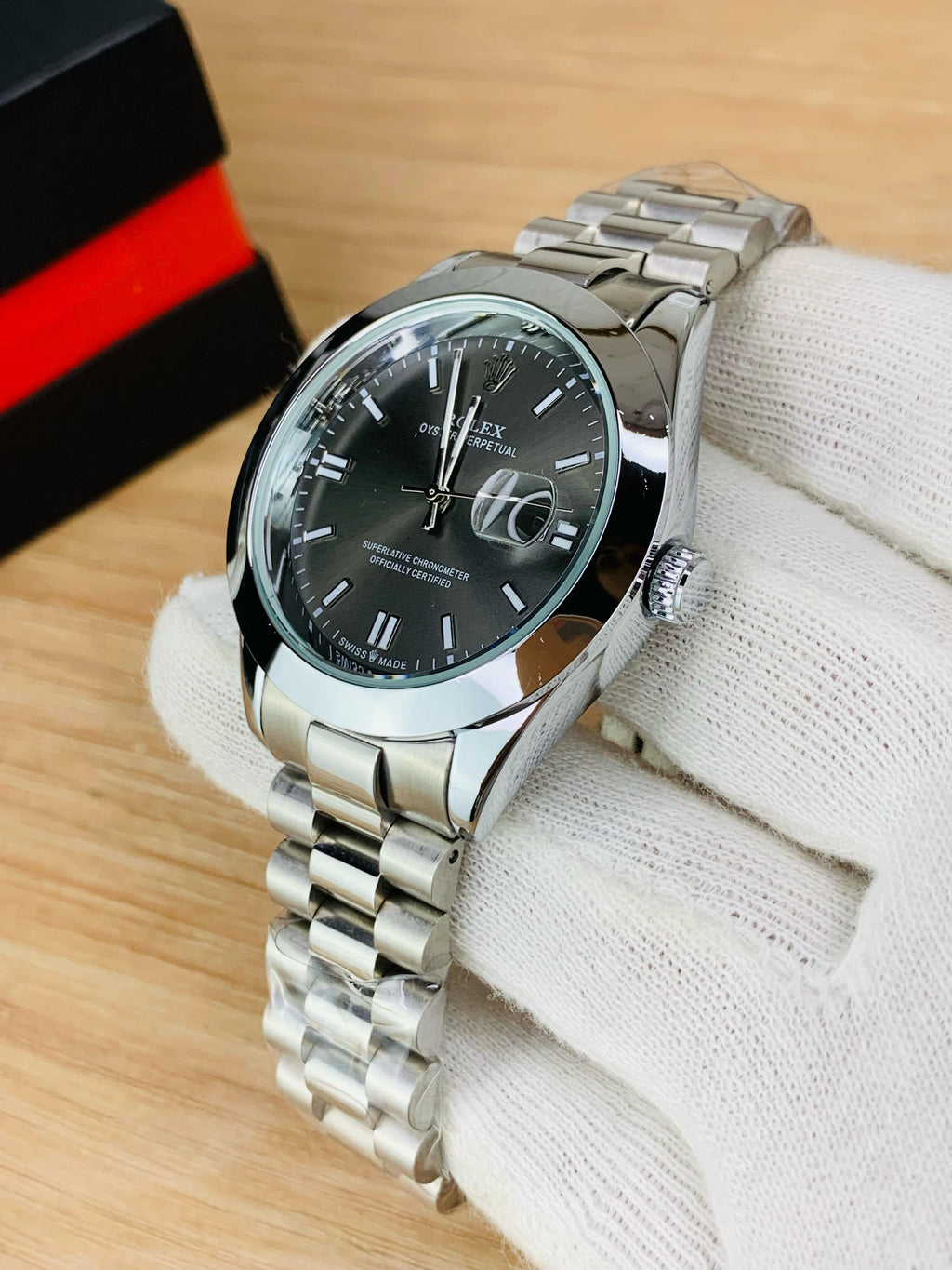 Silver Black Oyster