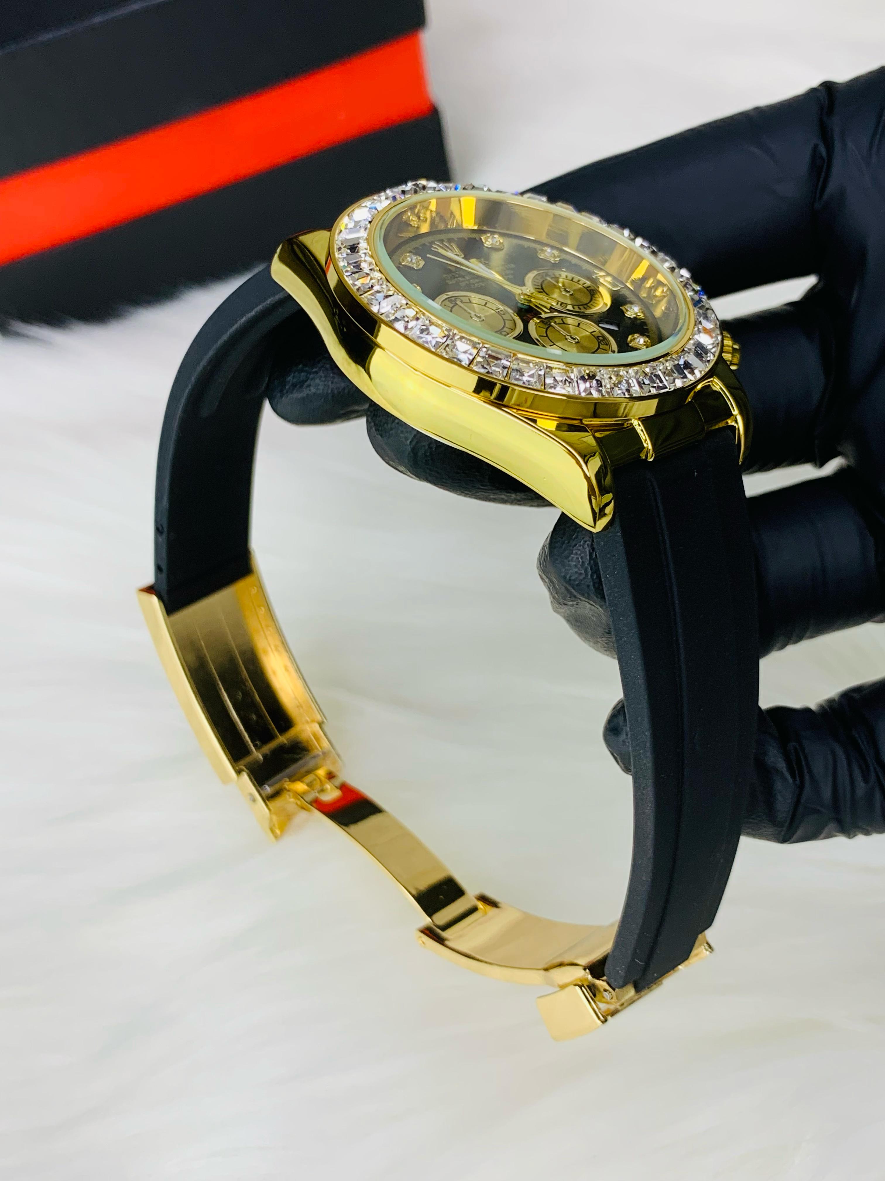 Stone Embedded Daytona Strap Model