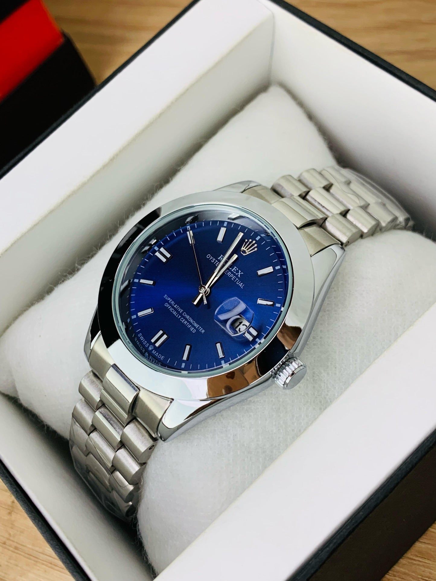 Date Working Steel Chain Watch